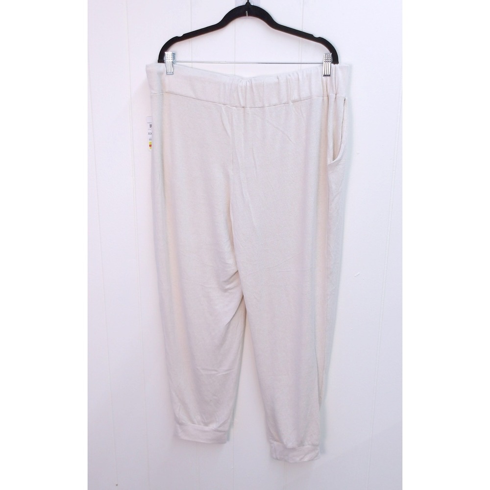 Charter Club Cropped Lounge Pants Drawstring Waist Joggers Comfy Beige XXL/#9187 - Picture 3 of 5